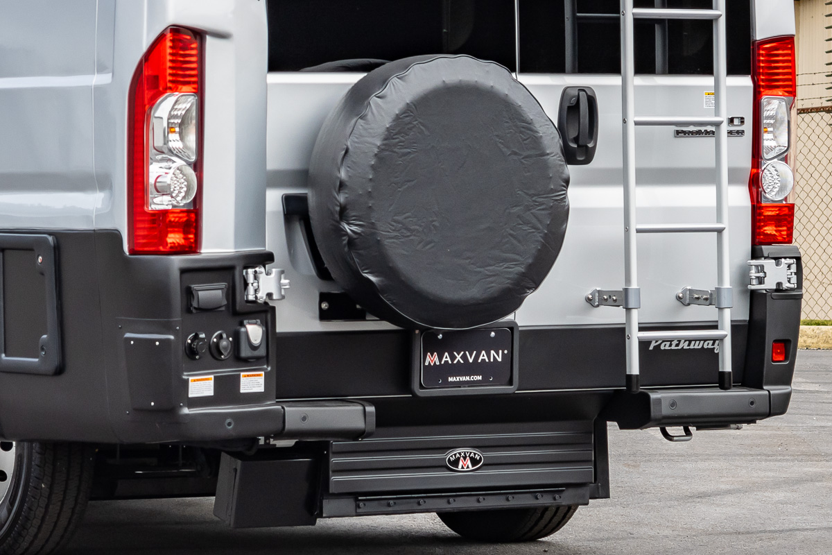 Rear-Door-Spare-Tire-Bracket-On-Pathway